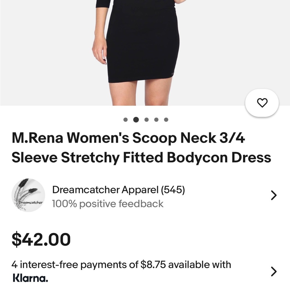M Rena Body Con Dress One Size - Picture 4 of 4